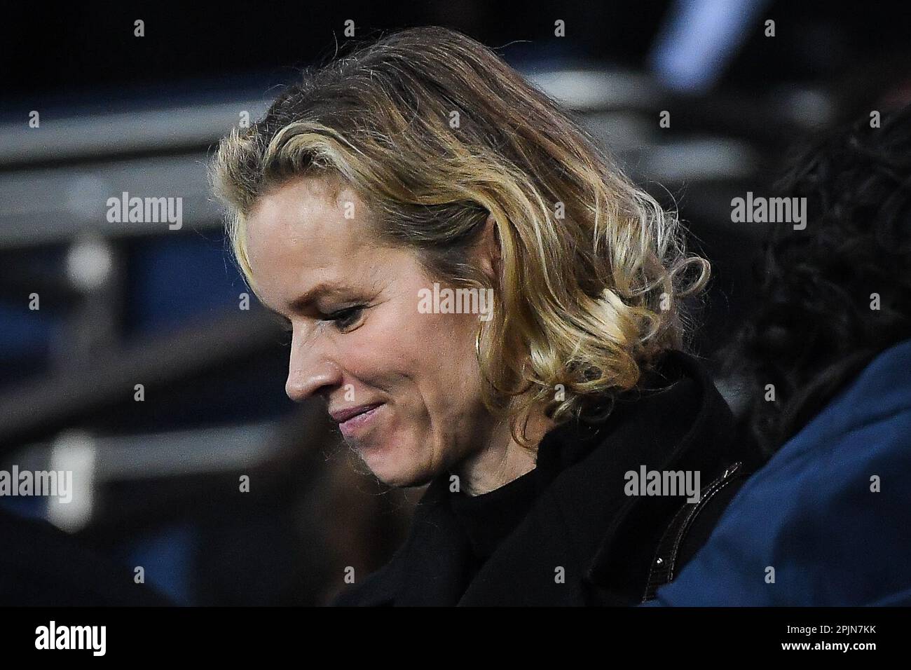 Paris, Frankreich - 02/04/2023, Eva HERZIGOVA während des Fußballspiels der französischen Meisterschaft Ligue 1 zwischen Paris Saint-Germain und Olympique Lyonnais (Lyon) am 2. April 2023 im Parc des Princes Stadion in Paris, Frankreich - Foto: Matthieu Mirville/DPPI/LiveMedia Stockfoto