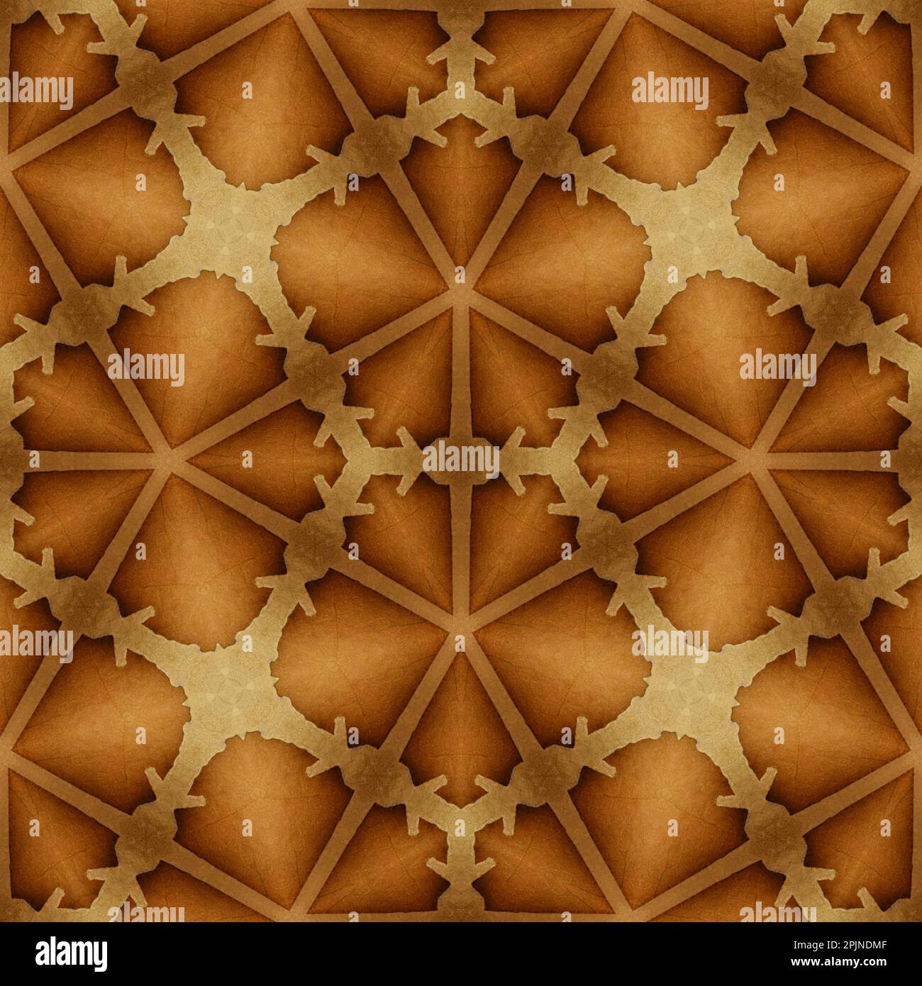 Nahtloses Hintergrundmuster. Abstraktes dekoratives geometrisches Muster im Vintage-Stil. Stockfoto