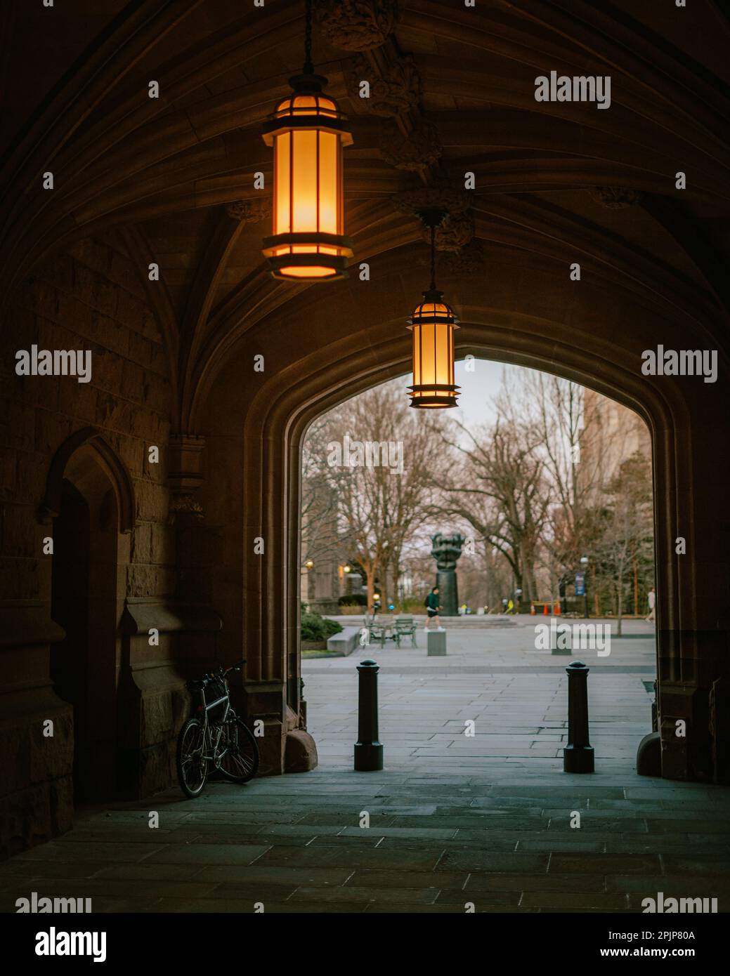 Arch in East Pyne Hall, Princeton University, Princeton, New Jersey Stockfoto