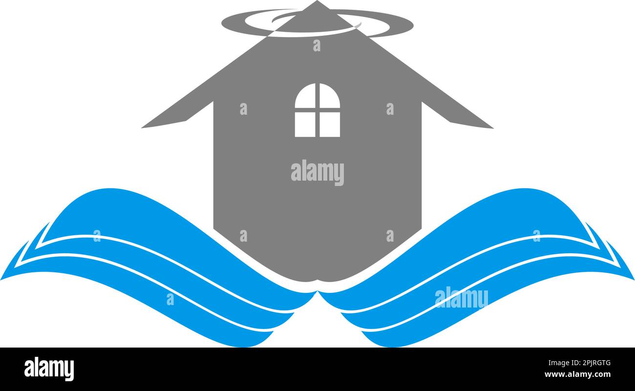 Wing House Vector Logo Stock Vektor