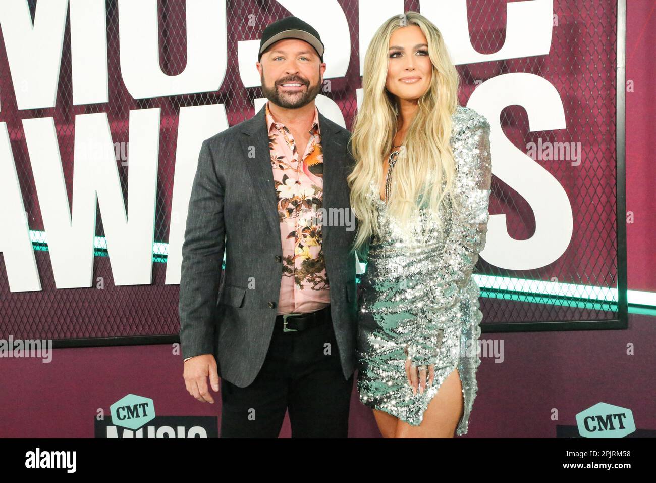 Austin, USA. 02. April 2023. Cody Alan, Trea Smith nimmt am 02. April 2023 im Moody Center in Austin, Texas, an den CMT Music Awards 2023 Teil. Foto: Holly Jee/imageSPACE Credit: Imagespace/Alamy Live News Stockfoto