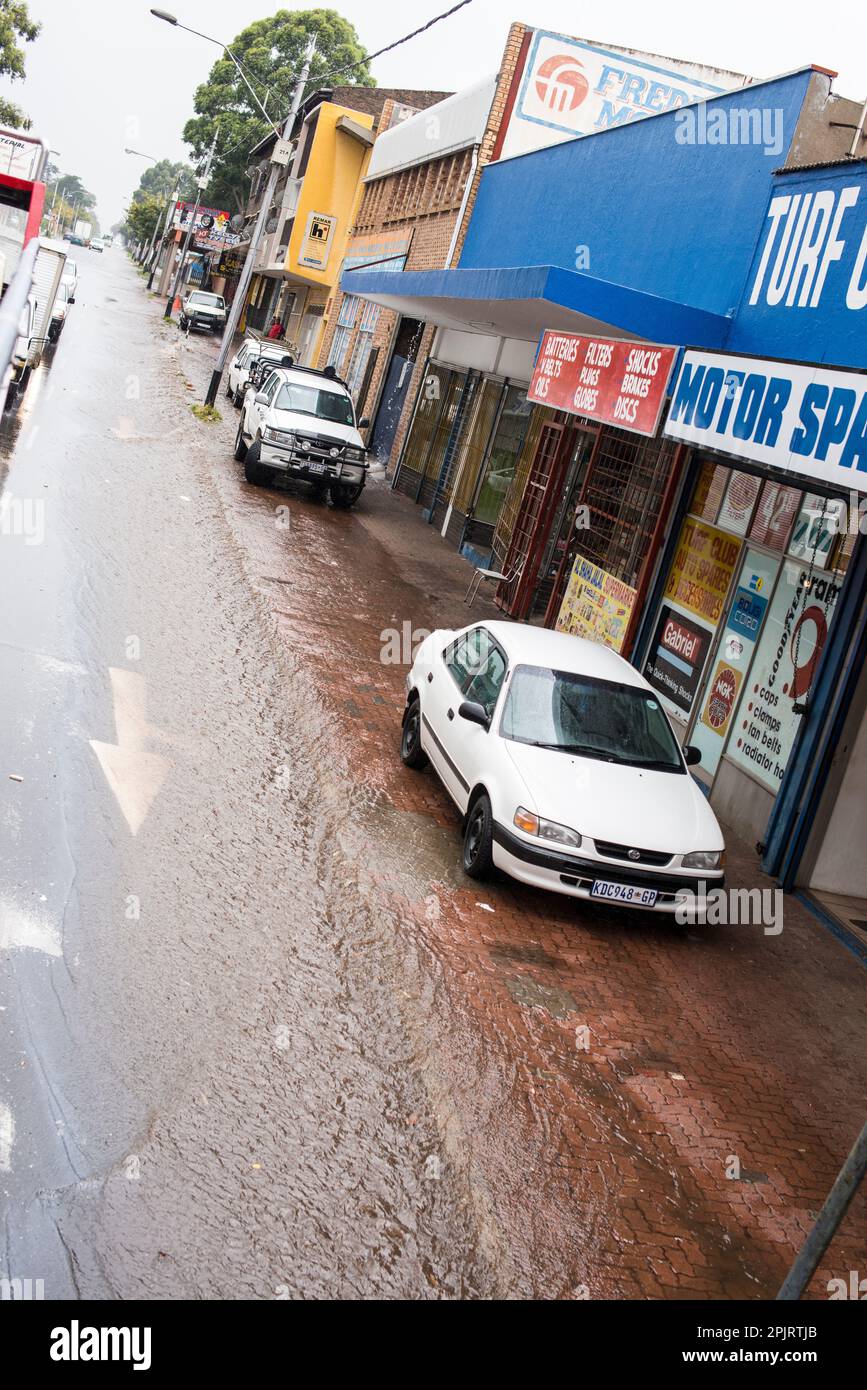 Regenschauer in Johannesburg, Südafrika Stockfoto