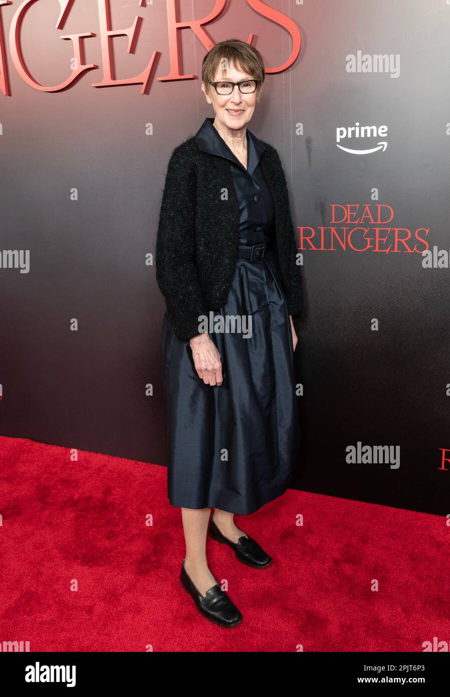 Susan Blommaert nimmt am 3. April 2023 an der Weltpremiere „Dead Ringer