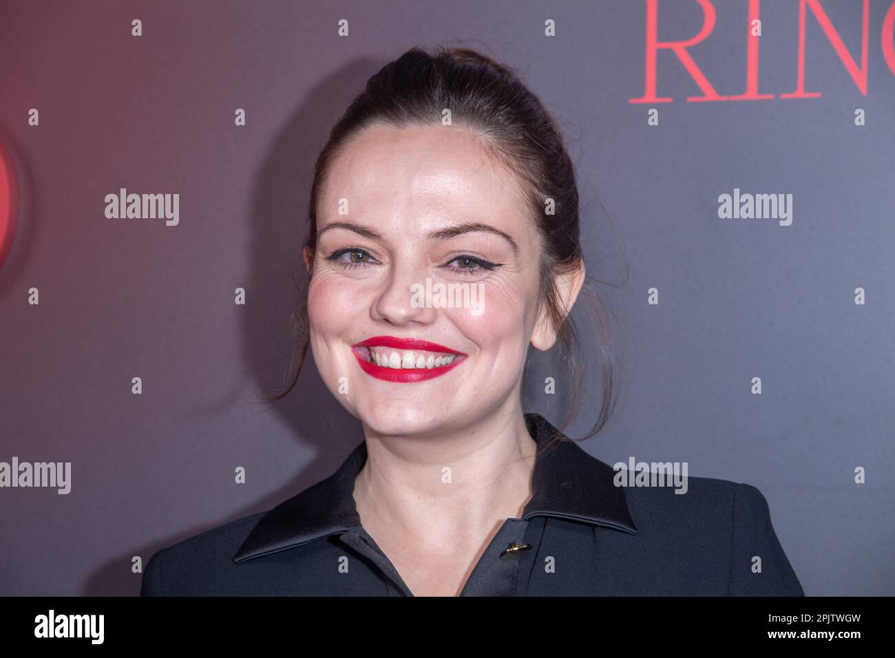 New York, Usa. 03. April 2023. Emily Meade nimmt an der Weltpremiere von Prime Video's „Dead Ringer“ bei Metrograph in New York City Teil. (Foto: Ron Adar/SOPA Images/Sipa USA) Guthaben: SIPA USA/Alamy Live News Stockfoto