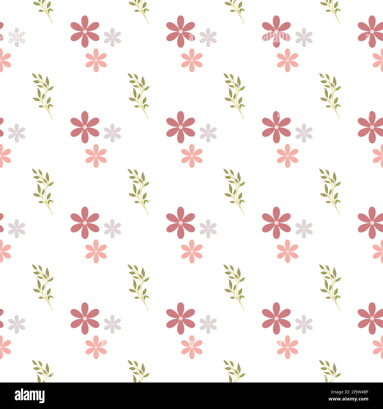 Nahtlose Muster Blumen Stock Vektor