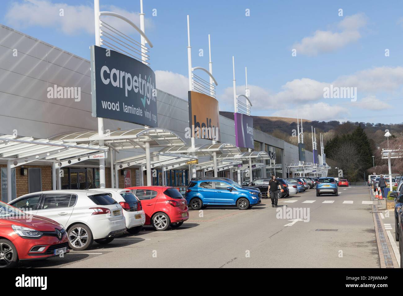 Einkaufszentrum, Cwmbran, Wales, Großbritannien Stockfoto