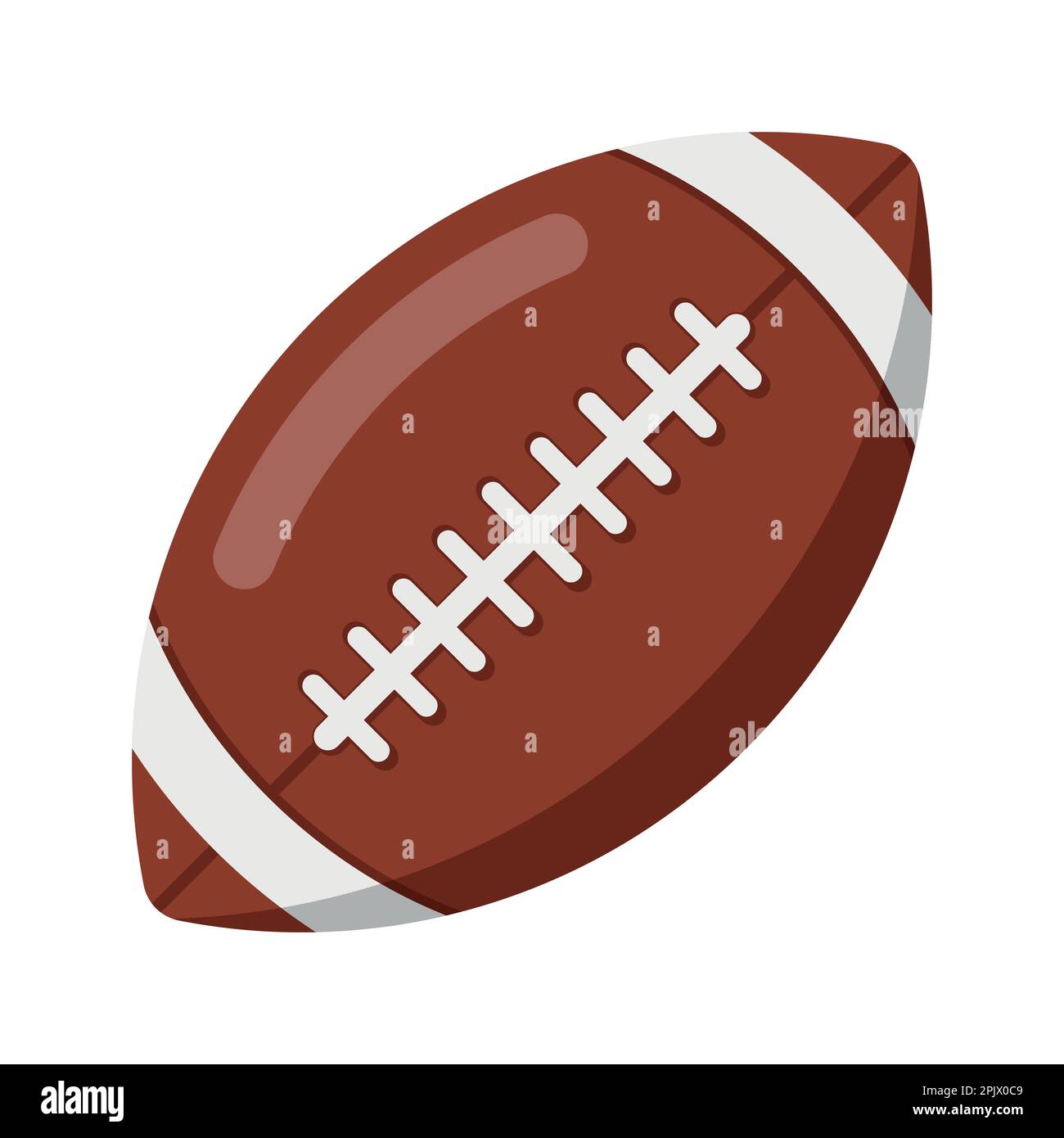 American Football Ball flache Ikone. Vektordarstellung. Eps 10. Stock Vektor