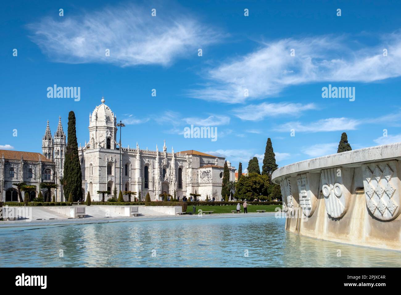 Das Jeronimos-Kloster oder Hieronymites-Kloster, Lissabon, Portugal Stockfoto