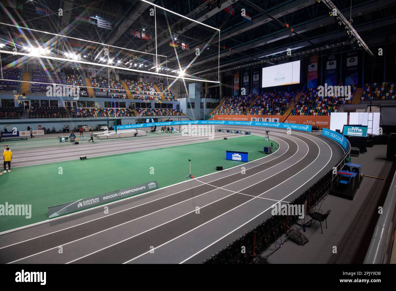 Europameisterschaften in der Ataköy Athletics Arena in Istanbul, Türkiye am 3. März 2023. Foto von Gary Mitchell Stockfoto