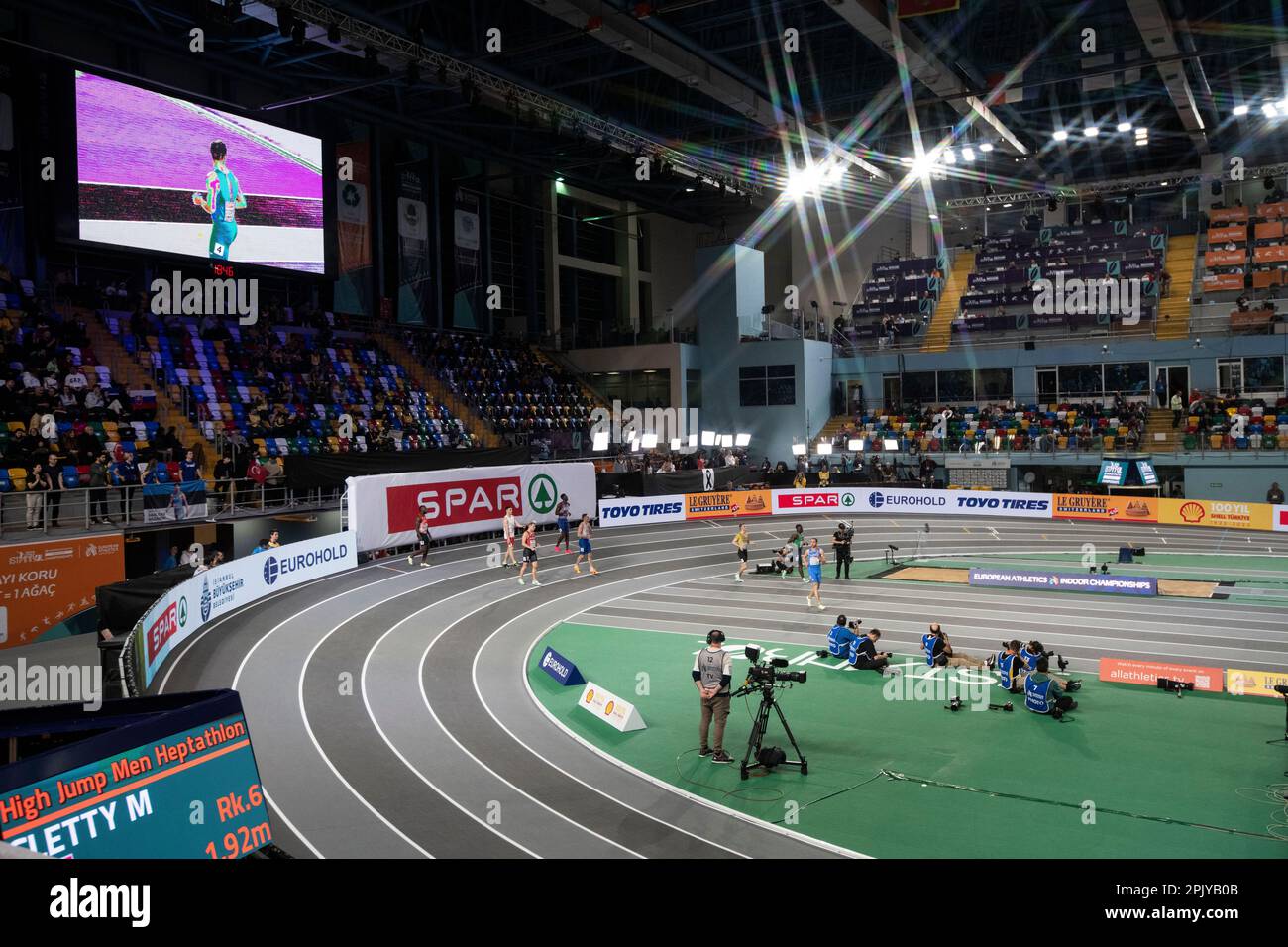 Europameisterschaften in der Ataköy Athletics Arena in Istanbul, Türkiye am 3. März 2023. Foto von Gary Mitchell Stockfoto