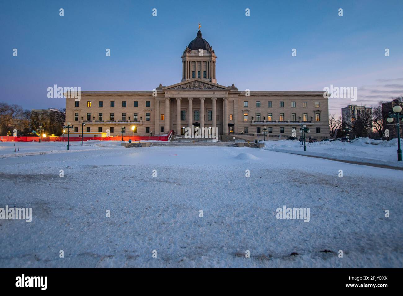Die Legislative Assembly of Manitoba in Winnipeg, Manitoba, Kanada Stockfoto