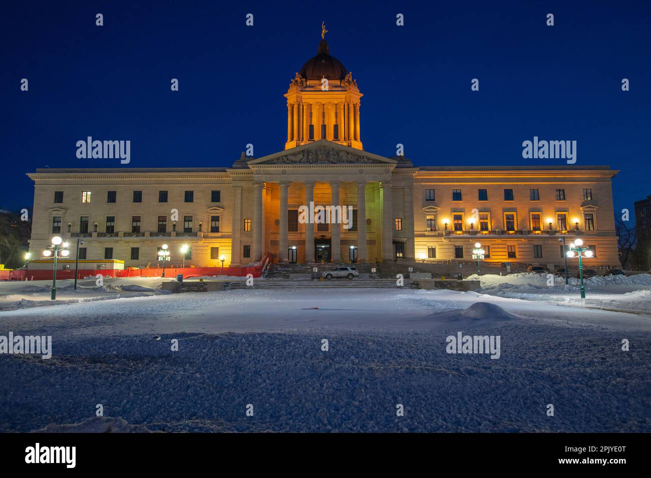 Die Legislative Assembly of Manitoba in Winnipeg, Manitoba, Kanada Stockfoto