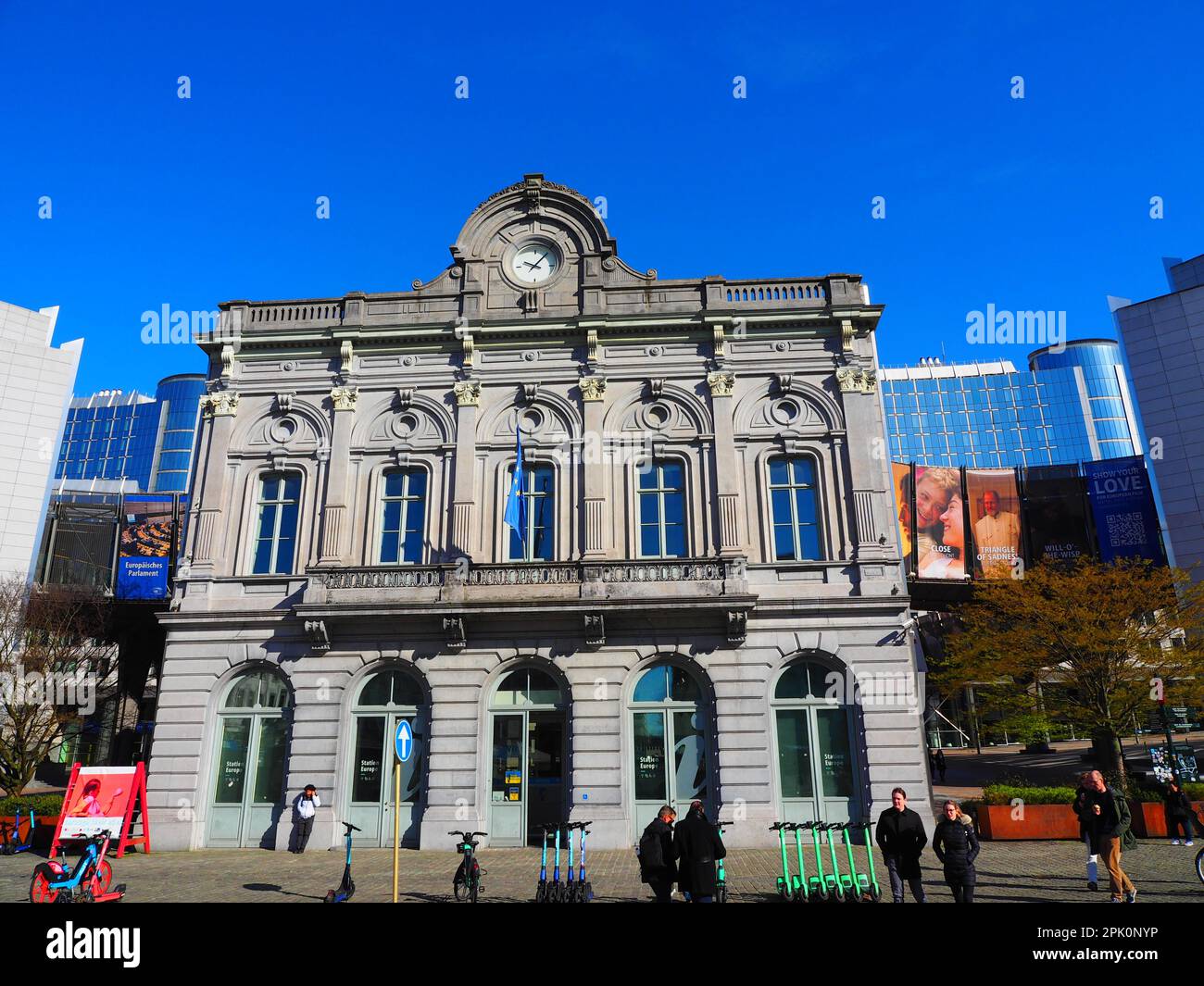 BEST of the European Quarter, Heart of Europe, Brüssel, Belgien Stockfoto