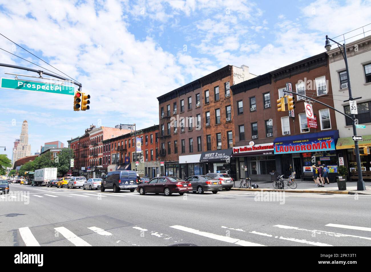 Flatbush Avenue in Brooklyn, New York. Stockfoto