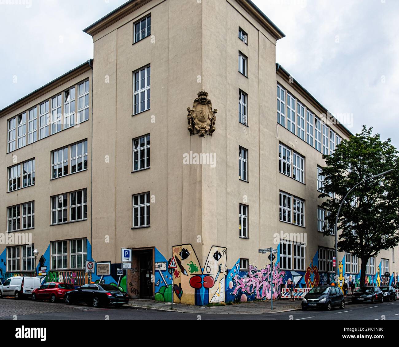 Diesterweg-Gymnasium, öffentliche Oberschule, Böttgerstraße 2-6, Gesundbrunnen, Mitte, Berlin. Ehemalige Home Economics School des Architekten Ludwig Hoffman Stockfoto