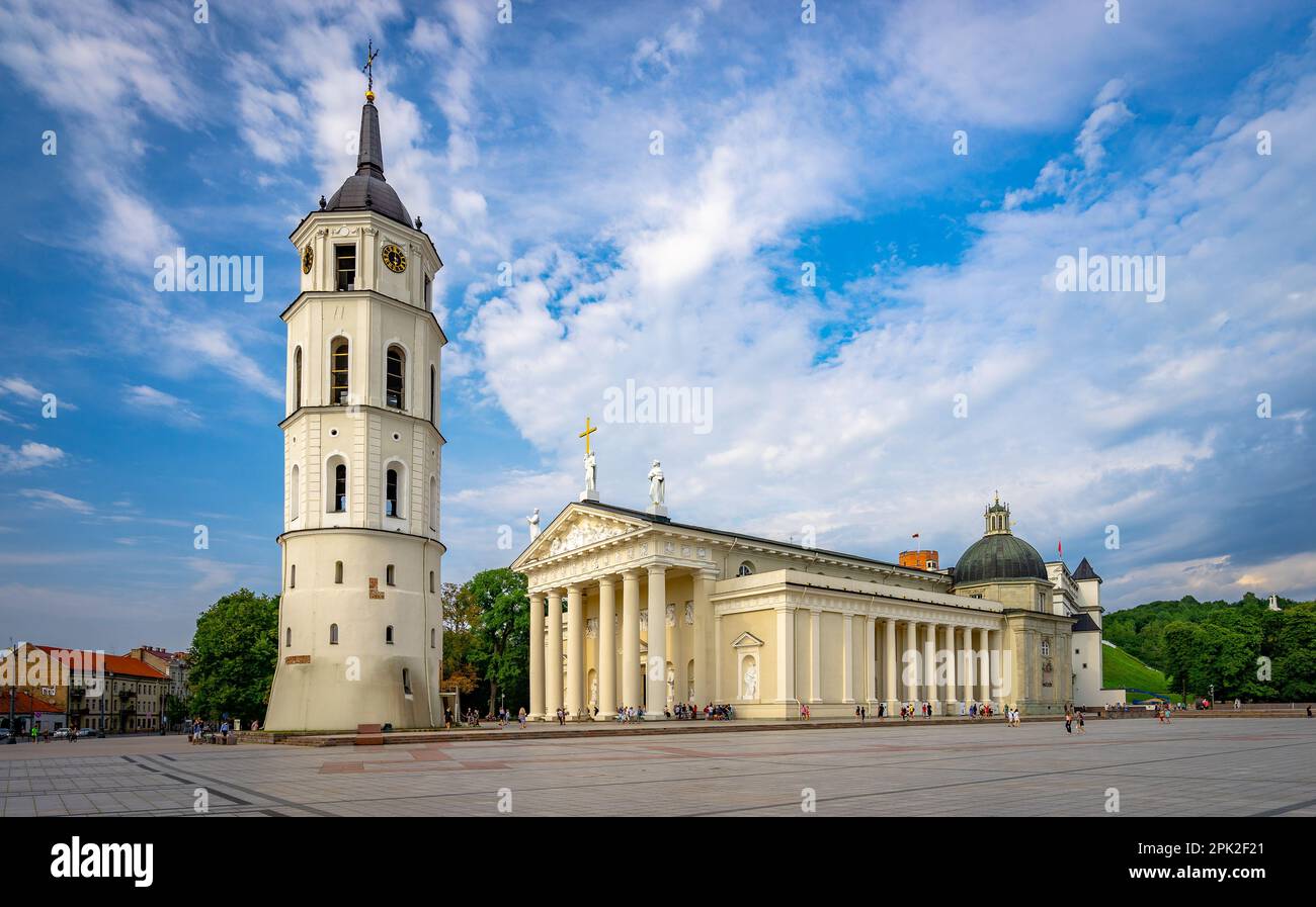 Vilnius, Litauen - Domplatz Von Vilnius Stockfoto