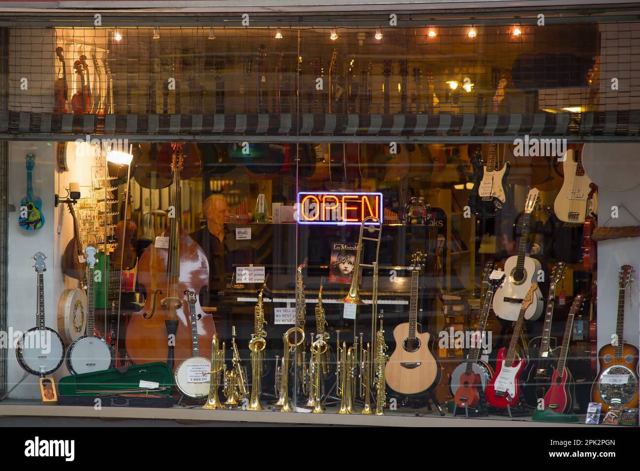 Music Shop (Edinburgh, Schottland) Stockfoto