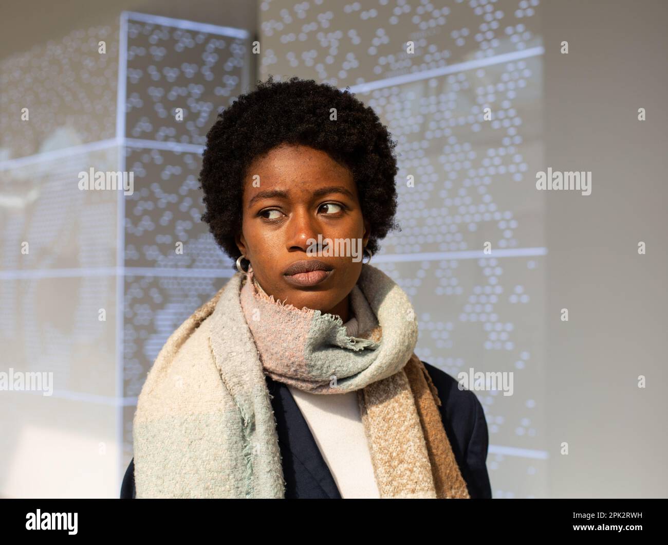 Afro-Girl-Mode Stockfoto