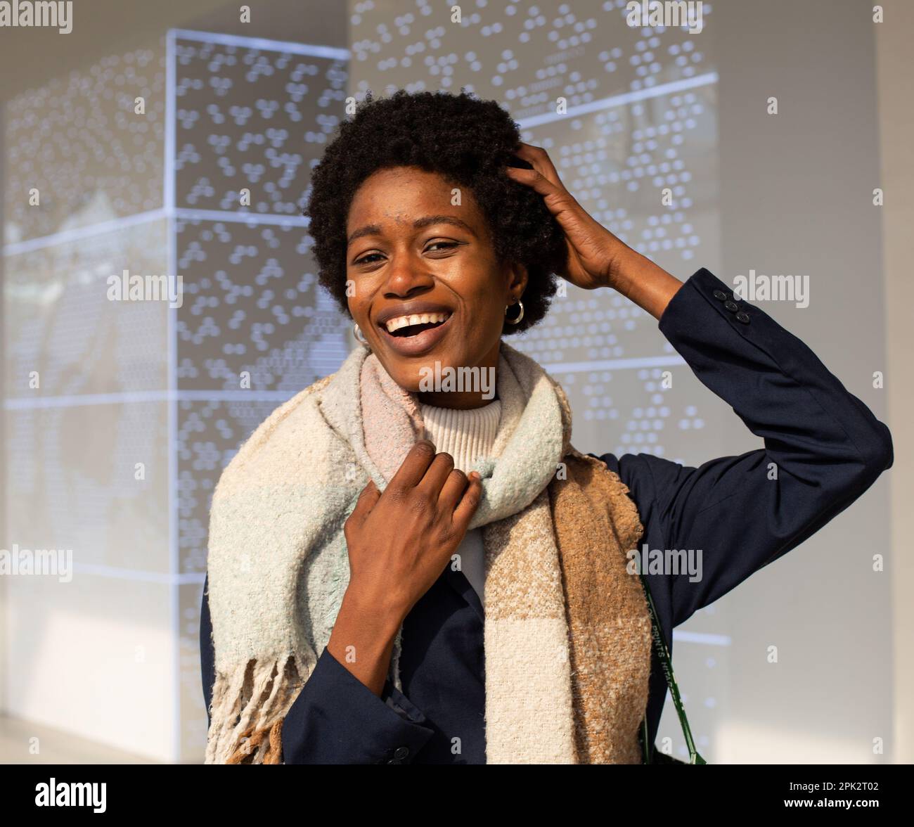 Afro-Girl-Mode Stockfoto