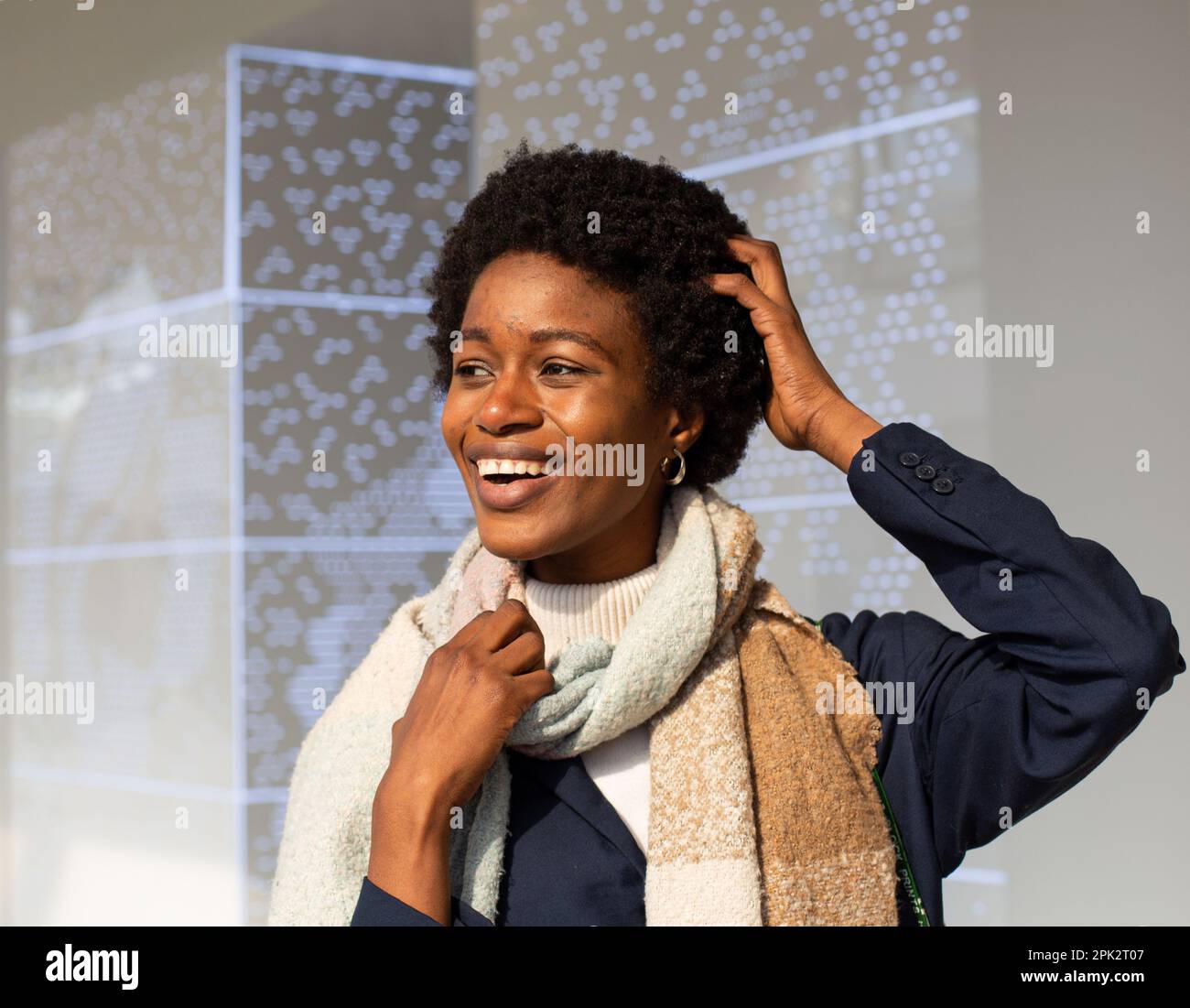 Afro-Girl-Mode Stockfoto