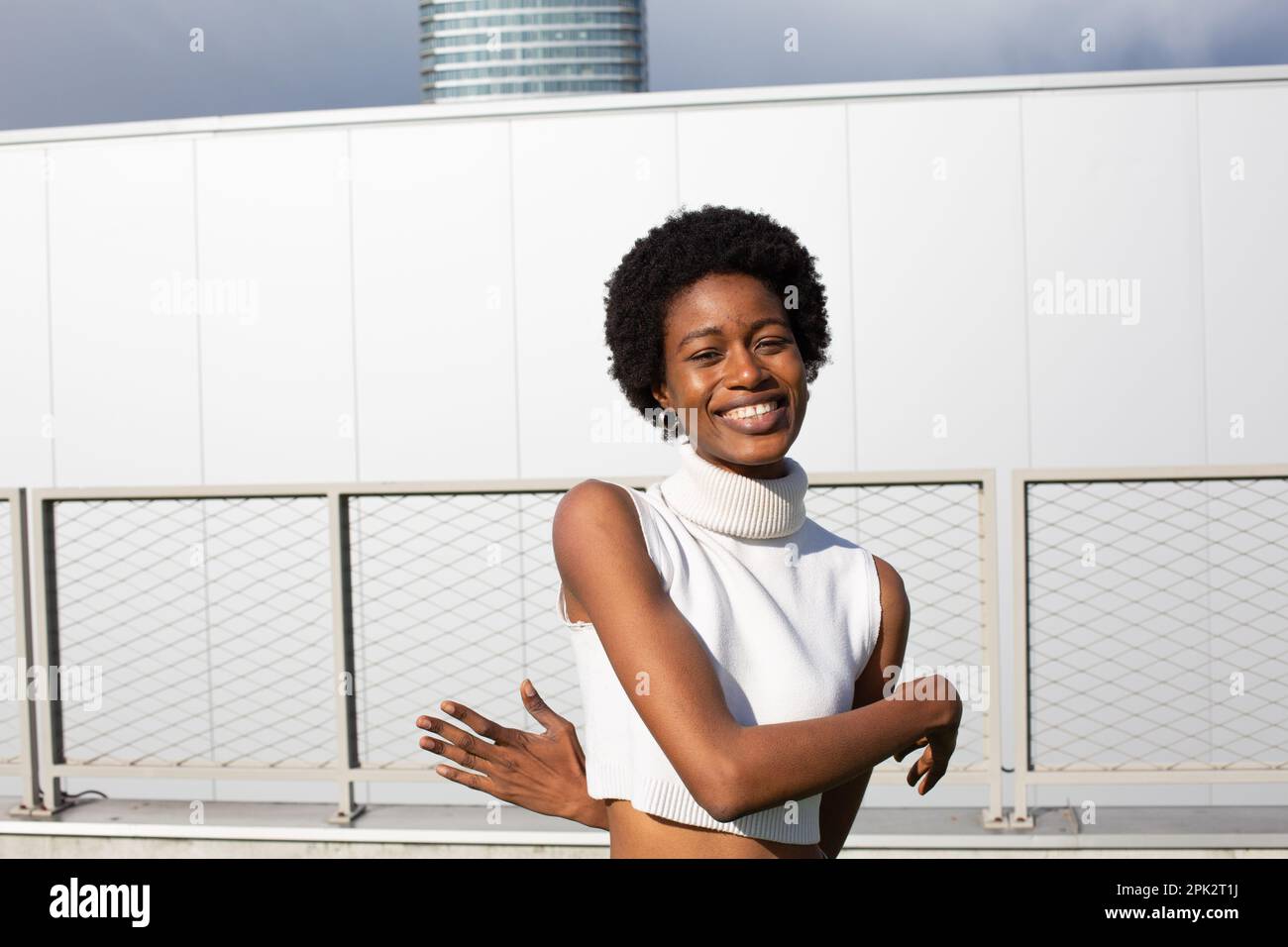 Afro-Girl-Mode Stockfoto