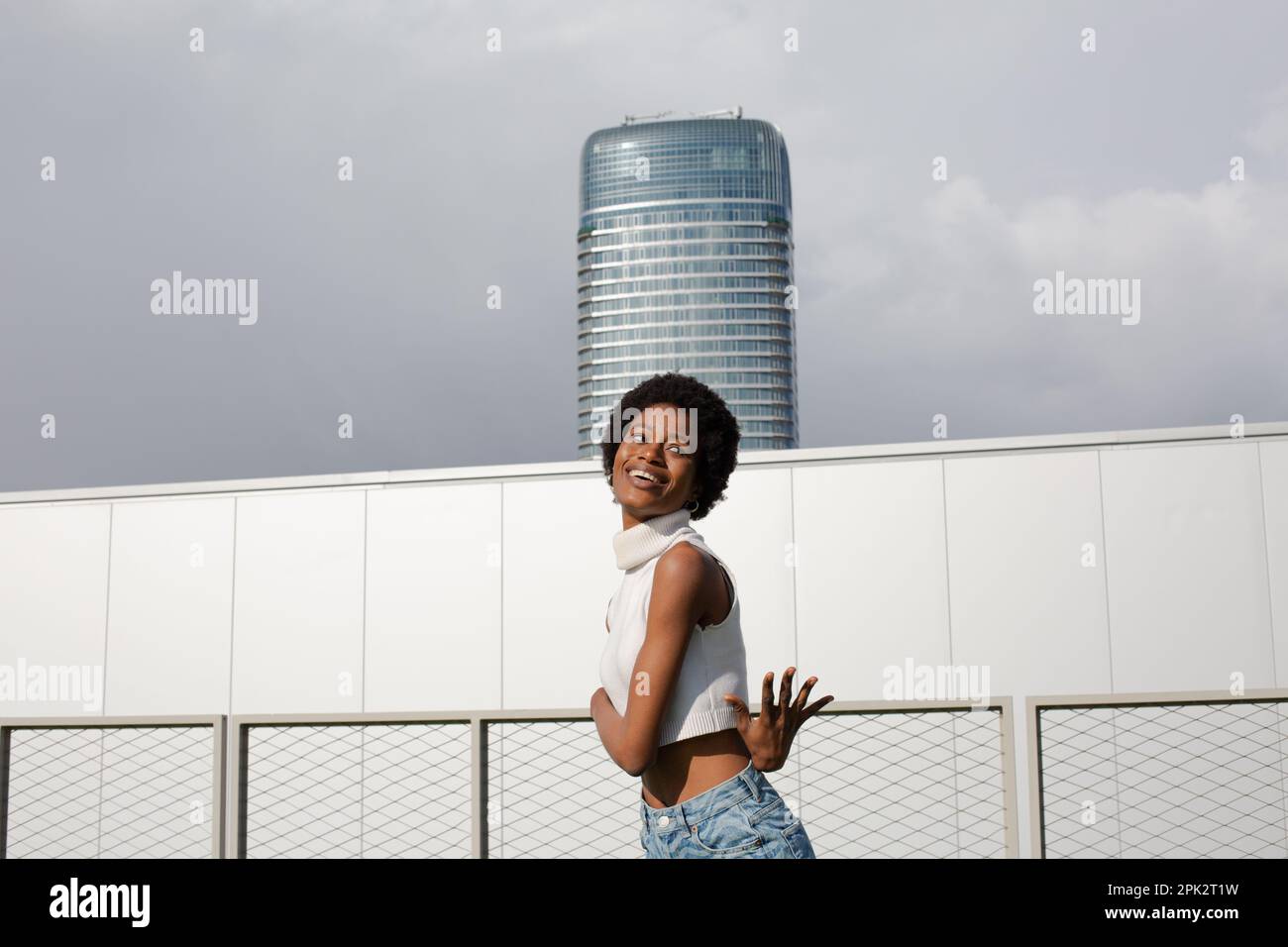 Afro-Girl-Mode Stockfoto