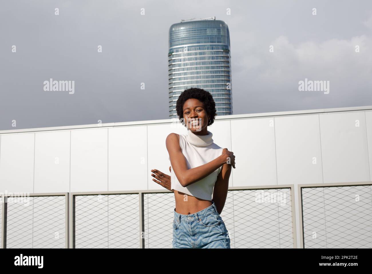 Afro-Girl-Mode Stockfoto