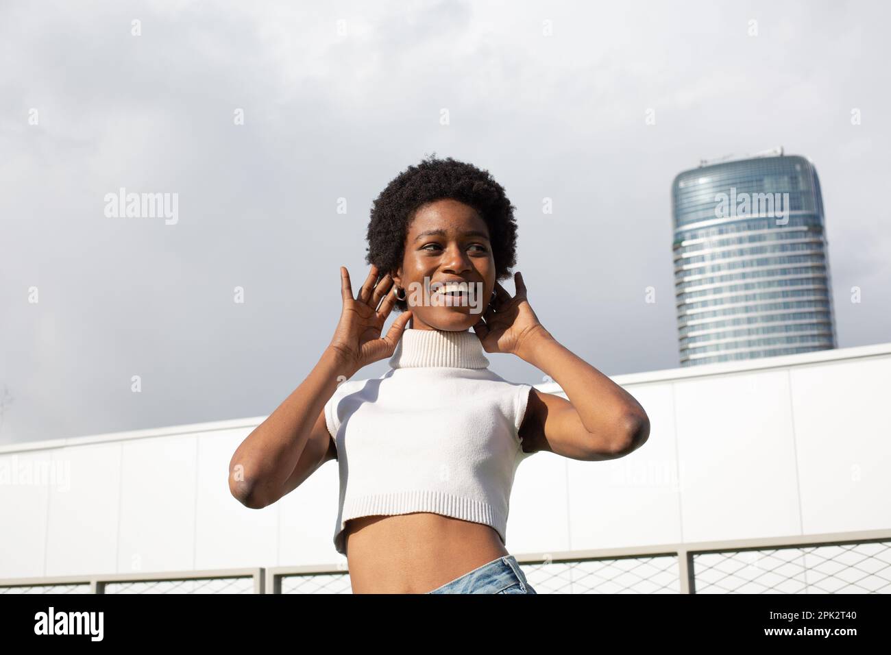 Afro-Girl-Mode Stockfoto