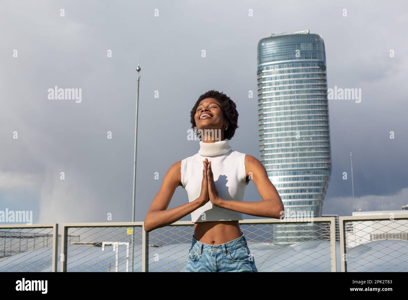Afro-Girl-Mode Stockfoto