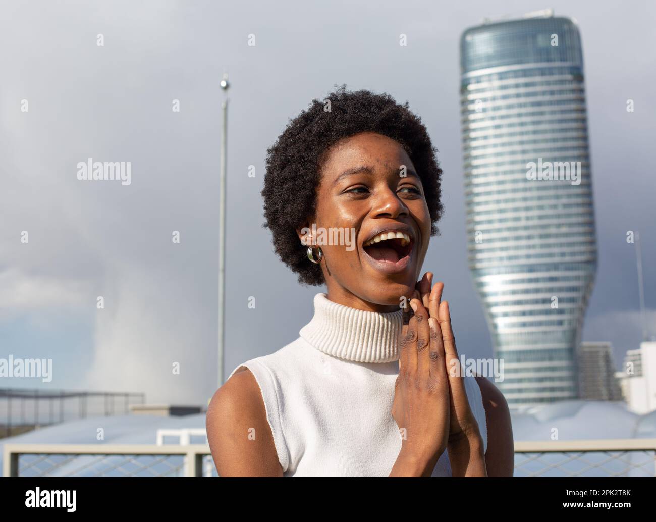 Afro-Girl-Mode Stockfoto