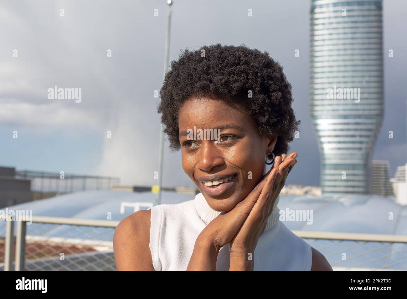 Afro-Girl-Mode Stockfoto