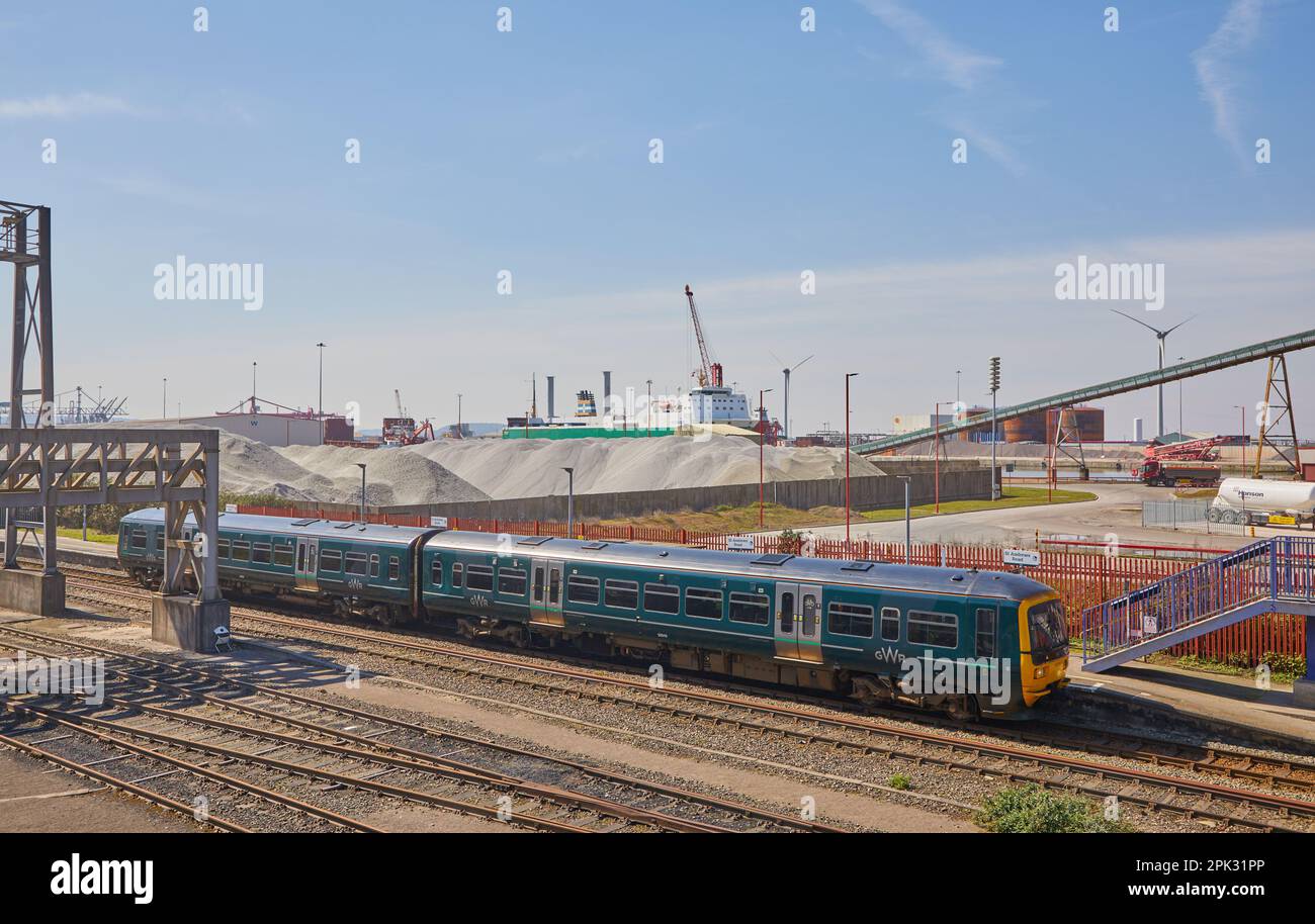 Avonmouth Docks bei Bristol Stockfoto
