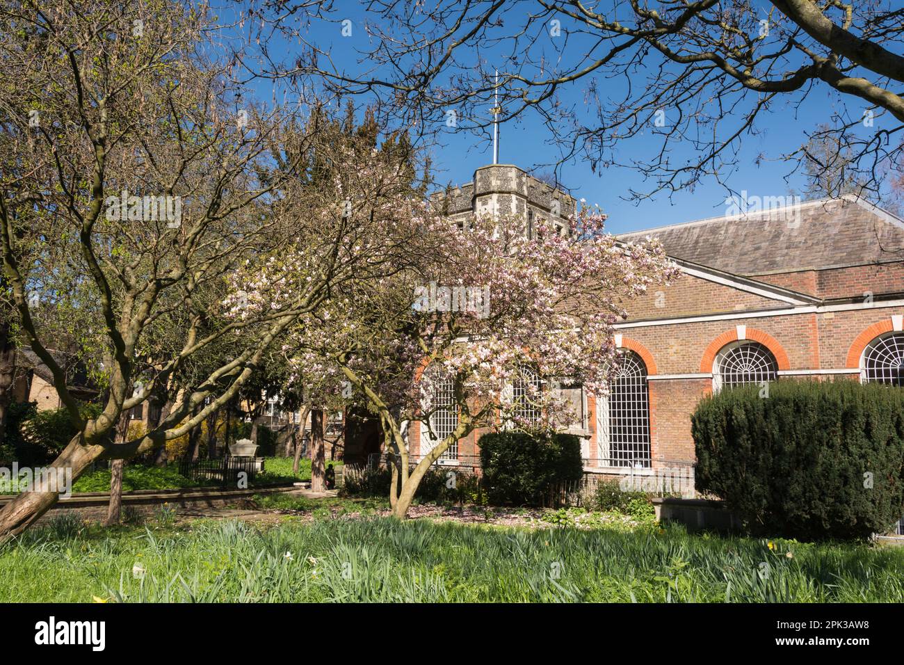 St. Mary Magdalene Parish Church Building, Church Walk, Richmond, London, England, UK Stockfoto