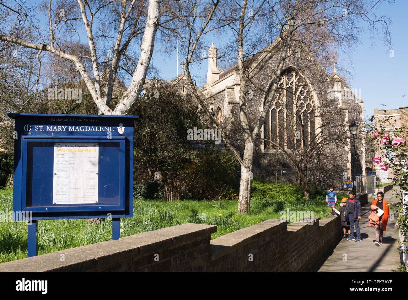 St. Mary Magdalene Parish Church, Church Walk, Richmond, London, England, UK Stockfoto