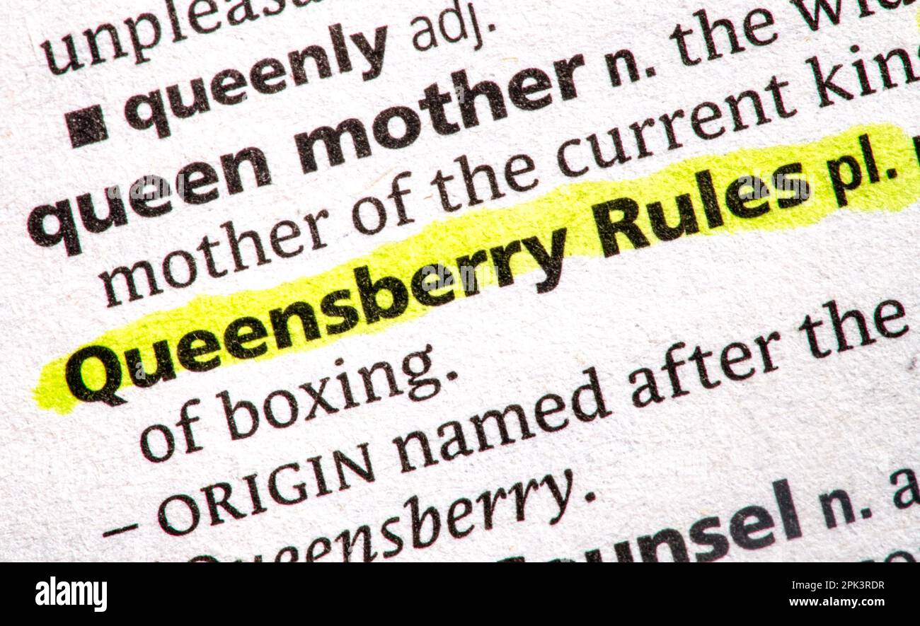 Queensberry regeln -Fotos und -Bildmaterial in hoher Auflösung – Alamy