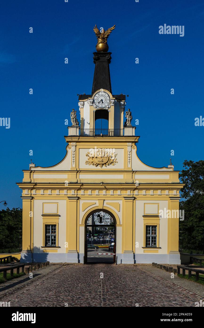 Haupteingang zum historischen Branicki-Palast im rokoko-Stil in Bialystok, Polen Stockfoto