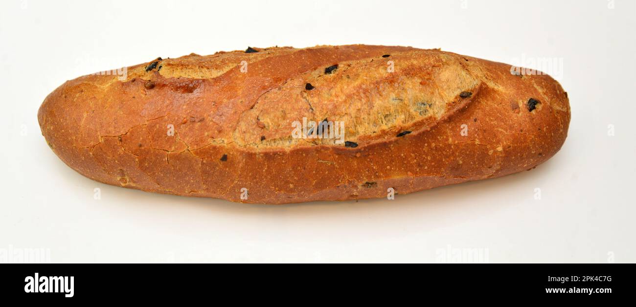 Golden Brown Loaf mit französischem Baguette-Brot Stockfoto