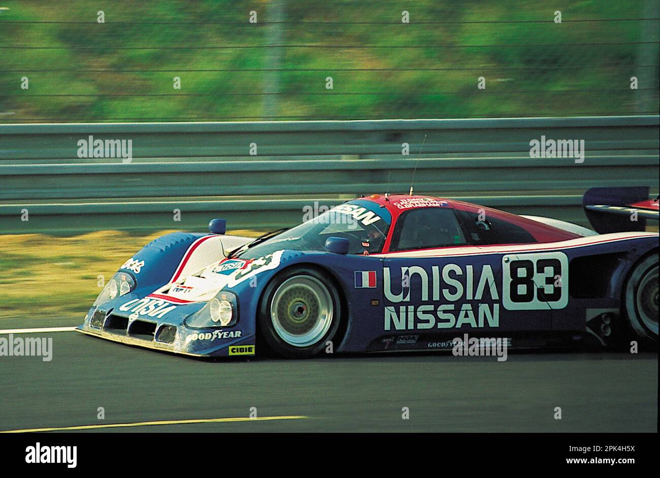 24 heures du Mans 1990 - Nissan R90CK mit dem Auto: Geoff Brabham (AUS)/Chip Robinson (USA)/Derek Daly (IRL) Stockfoto