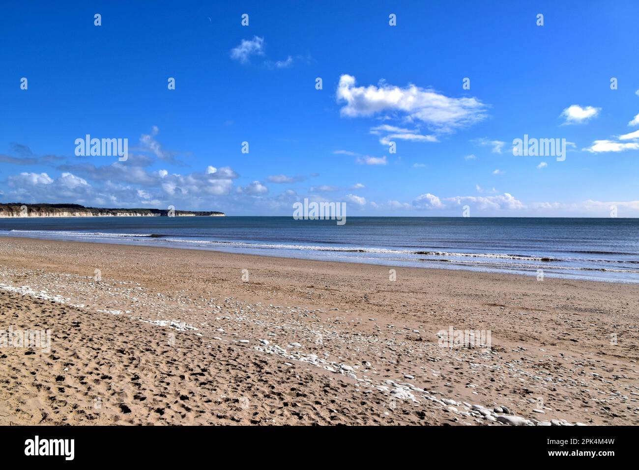 Bridlington North Beach bei Ebbe. Stockfoto