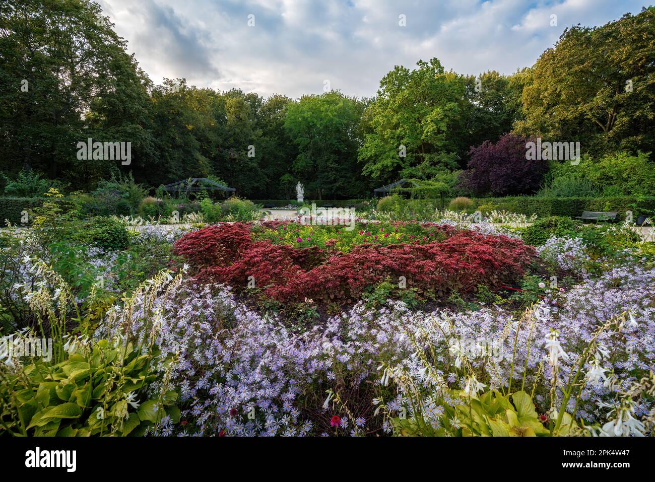 Rosengarten im Tiergarten - Berlin Stockfoto