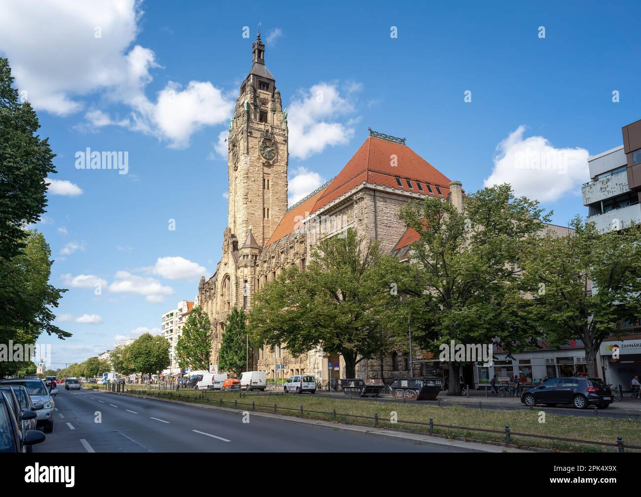 Charlottenburger Rathaus - Berlin, Deutschland Stockfoto