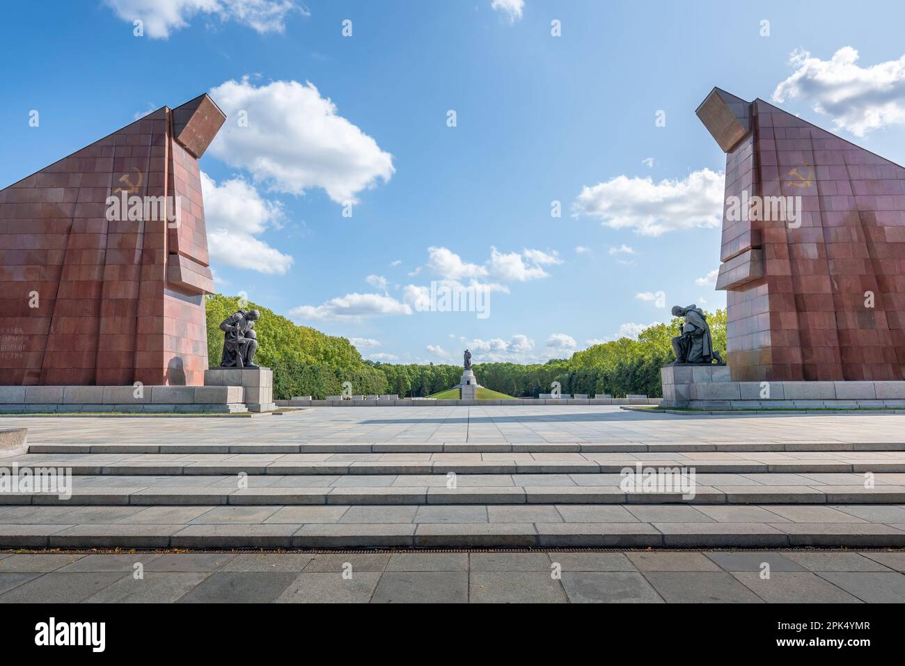 Sowjetisches Kriegsdenkmal im Treptower Park - Berlin Stockfoto