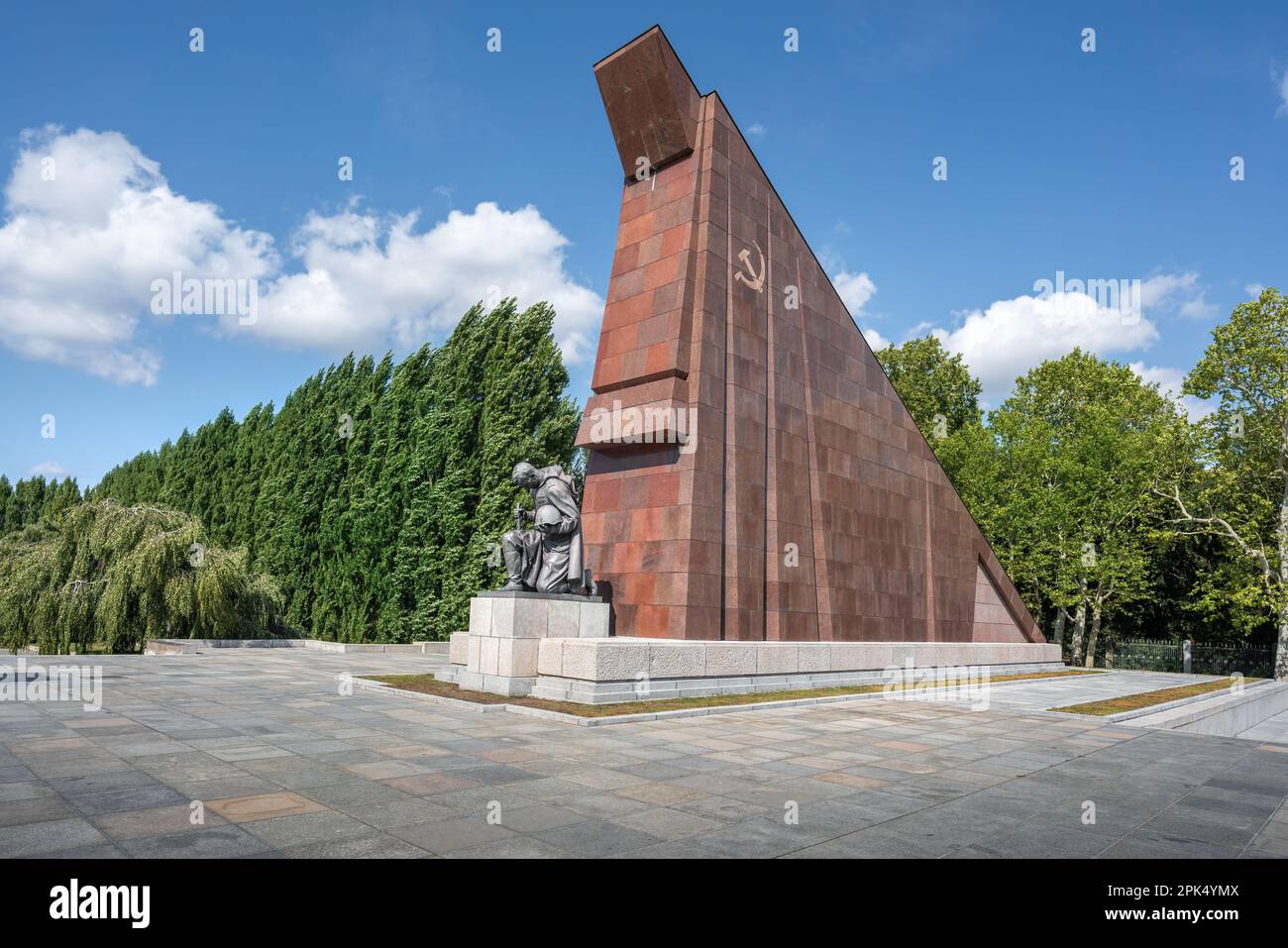 Sowjetisches Kriegsdenkmal im Treptower Park - Berlin Stockfoto