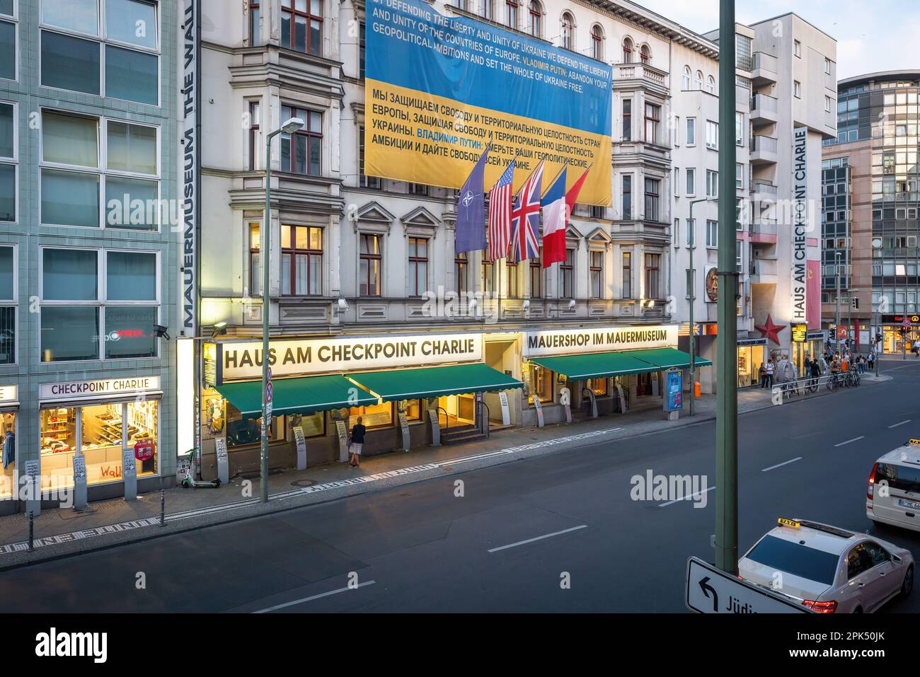 Haus am Checkpoint Charlie Museum (Mauermuseum) - Berlin, Deutschland Stockfoto