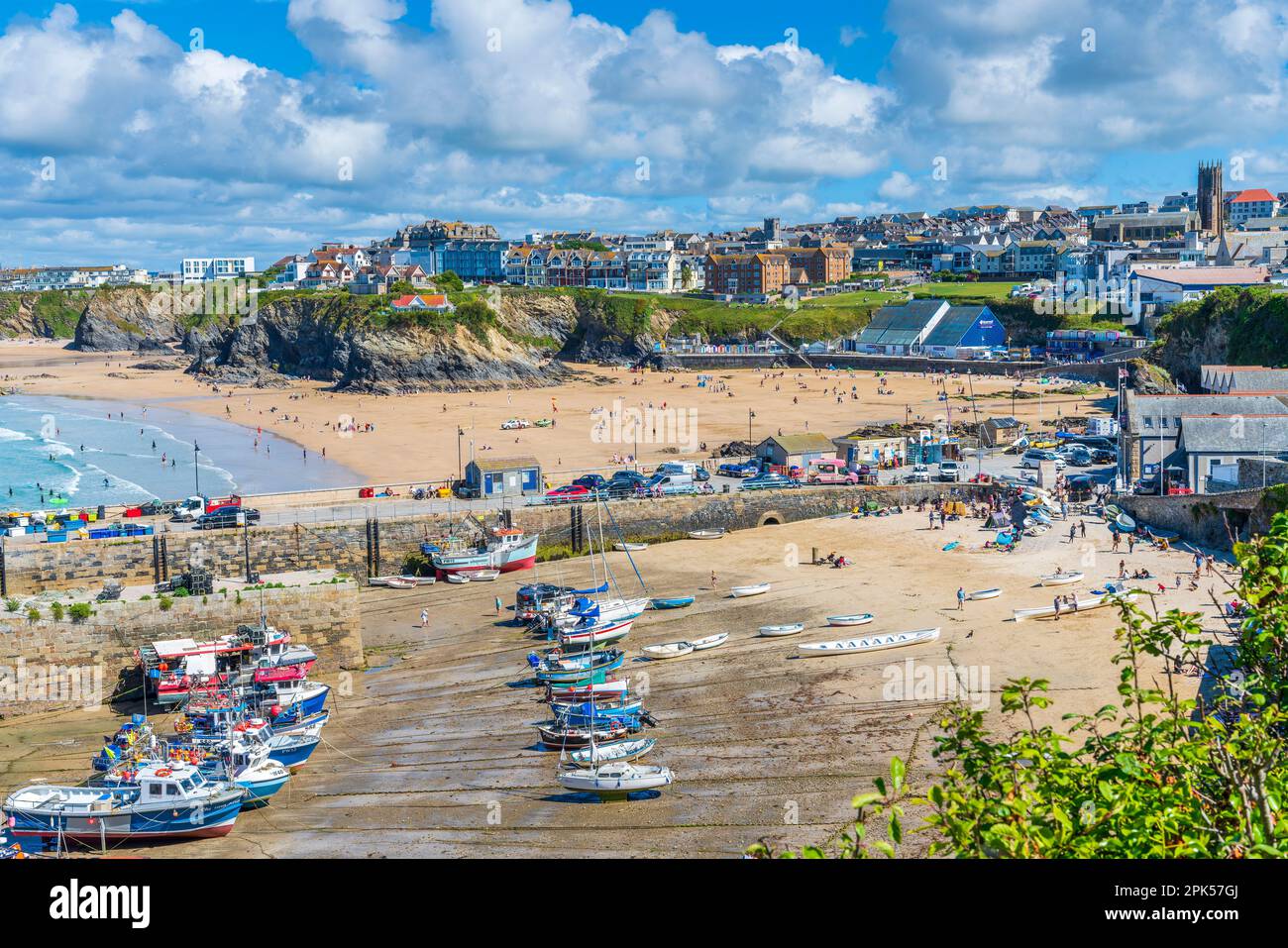 Newquay Harbour, Cornwall, England, Vereinigtes Königreich, Europa Stockfoto