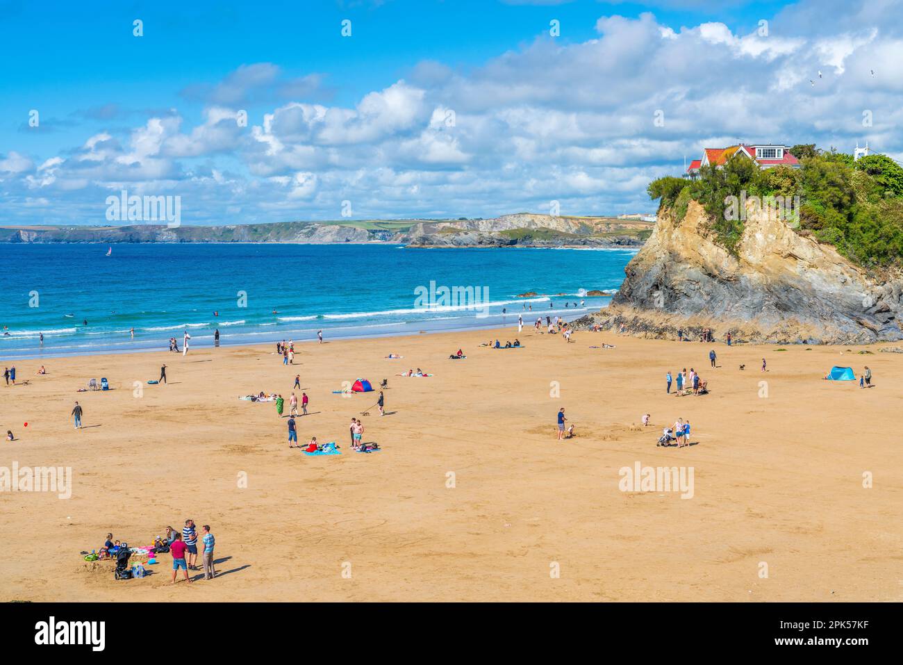 Towan Beach, Newquay, Cornwall, England, Vereinigtes Königreich, Europa Stockfoto