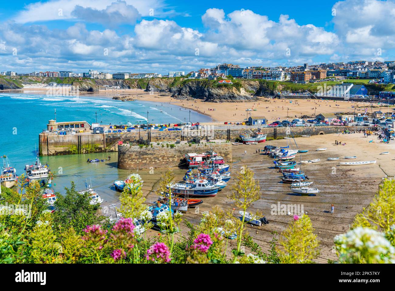 Newquay Harbour, Cornwall, England, Vereinigtes Königreich, Europa Stockfoto