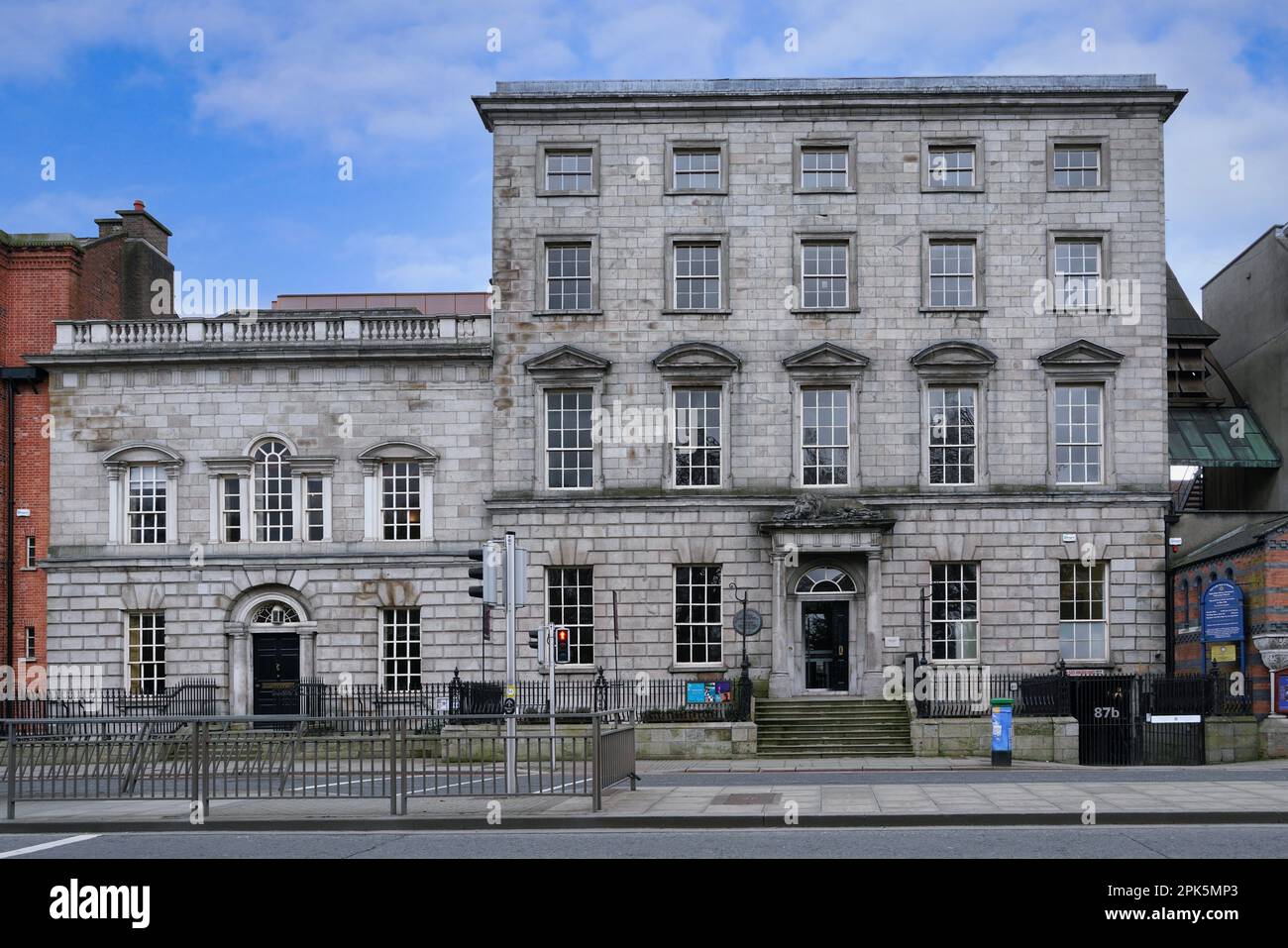Newman House, das Gebäude des University College in Dublin, als James Joyce Student war Stockfoto