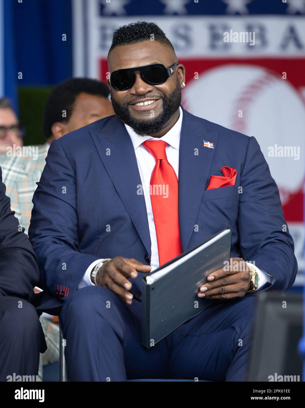 David Ortiz Einweihung in die MLB Hall of Fame 2022 - Cooperstown NY Stockfoto