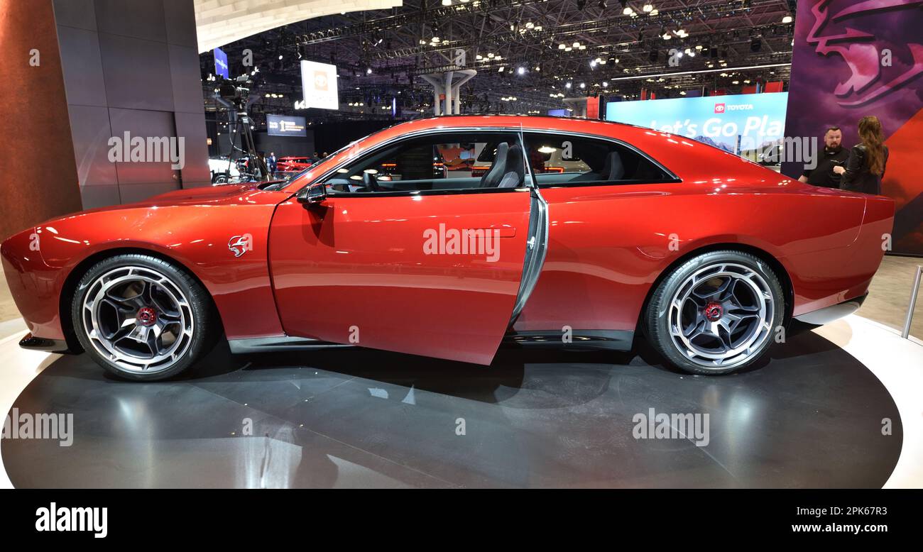 Dodge Charger Daytona SRT-Konzept auf der 2023 NY International Auto Show im Javits Center in New York, NY am 5. April 2023. (Foto: Stephen Smith/SIPA USA) Stockfoto
